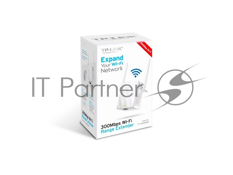 Усилитель сигнала TP-LINK SOHO TL-WA855RE Усилитель беспроводного сигнала, скорость до 300 Мбит/с поставляется без кабеля RJ-45