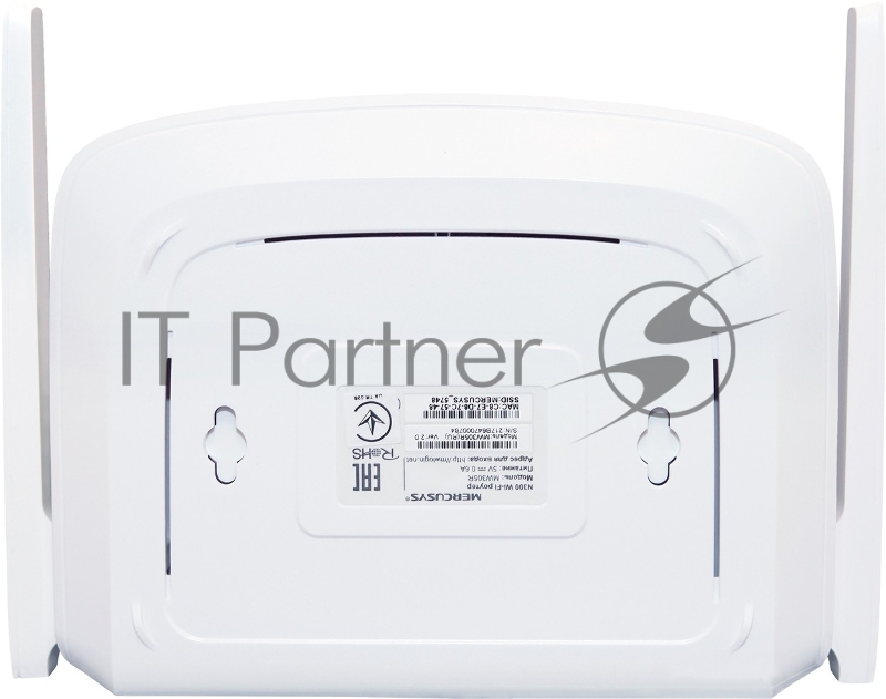 Маршрутизатор Mercusys MW305R Wi-Fi роутер 300 Мбит/с 2,4 ГГц, 1 порт WAN 10/100 Мбит/с + 4 порта LAN 10/100 Мбит/с, 2 фиксированные антенны
