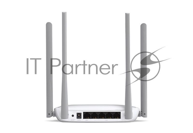 Беспроводный маршрутизатор Mercusys MW325R, 300Мбит/с, 4 порта 100 Мбит/с, 4 фиксированных антенны