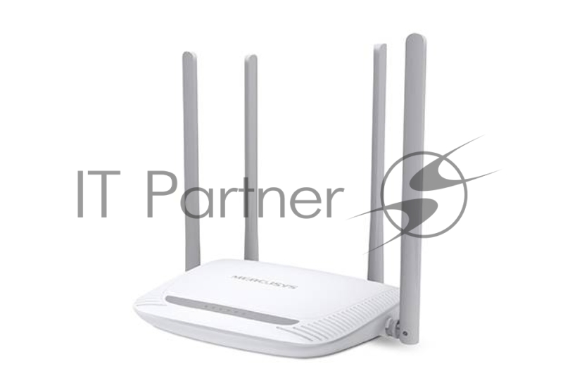 Беспроводный маршрутизатор Mercusys MW325R, 300Мбит/с, 4 порта 100 Мбит/с, 4 фиксированных антенны
