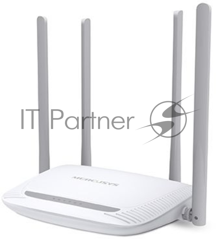 Беспроводный маршрутизатор Mercusys MW325R, 300Мбит/с, 4 порта 100 Мбит/с, 4 фиксированных антенны