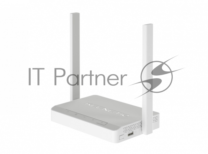 Интернет-центр Keenetic DSL (KN-2010) для подключения по VDSL/ADSL с Wi-Fi N300, усилителями приема, управляемым коммутатором и многофункц.портом USB