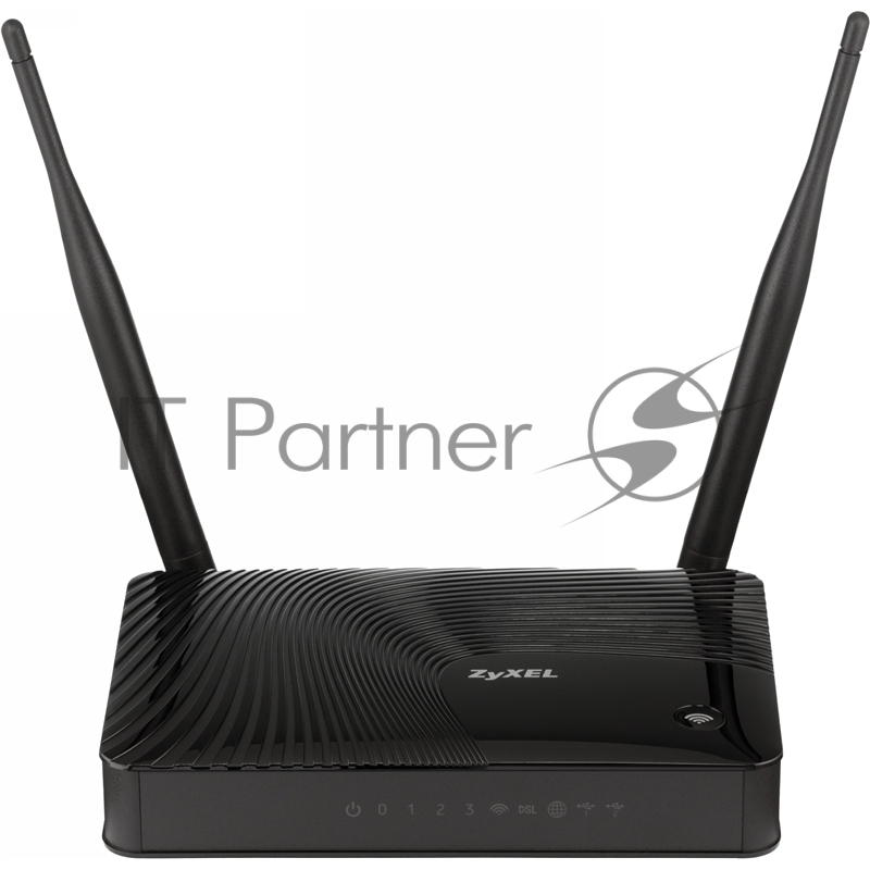 Интернет-центр Keenetic DSL (KN-2010) для подключения по VDSL/ADSL с Wi-Fi N300, усилителями приема, управляемым коммутатором и многофункц.портом USB