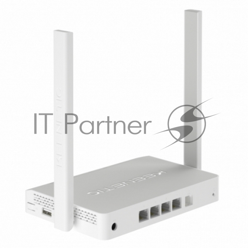 Интернет-центр Keenetic DSL (KN-2010) для подключения по VDSL/ADSL с Wi-Fi N300, усилителями приема, управляемым коммутатором и многофункц.портом USB