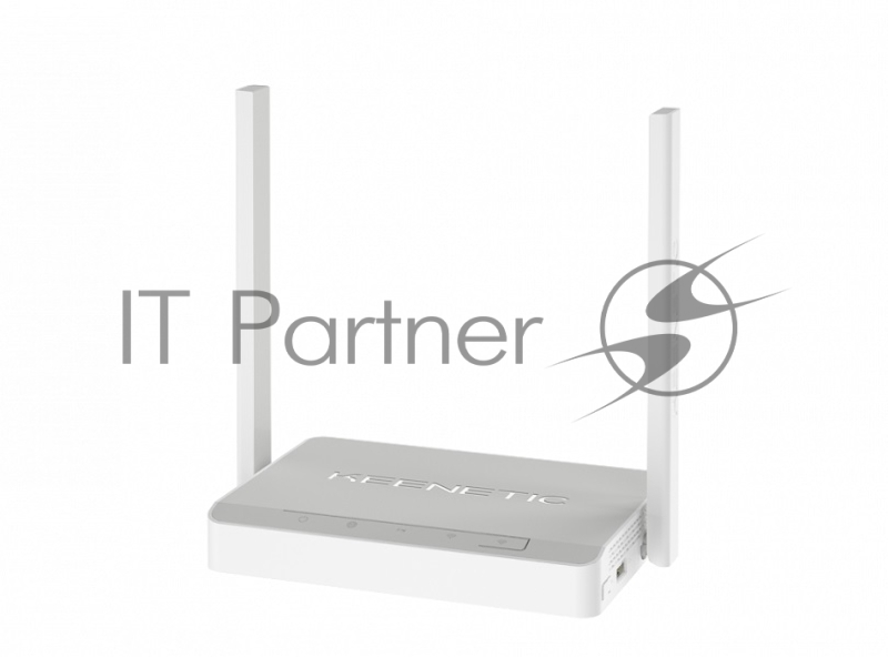 Интернет-центр Keenetic DSL (KN-2010) для подключения по VDSL/ADSL с Wi-Fi N300, усилителями приема, управляемым коммутатором и многофункц.портом USB