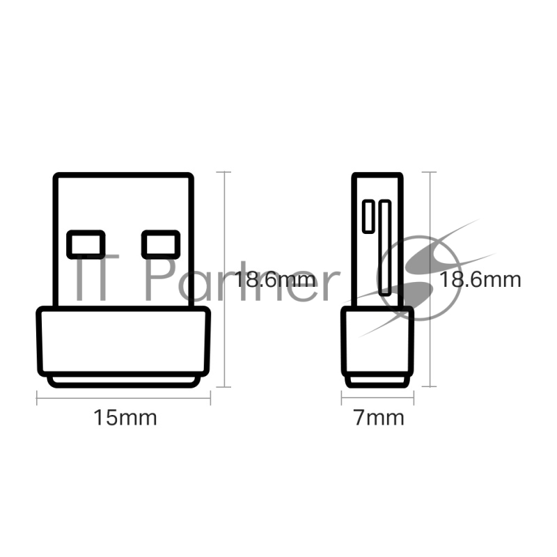 Адаптер TP-LINK Archer T2U NANO AC600 Nano Wi-Fi USB-адаптер