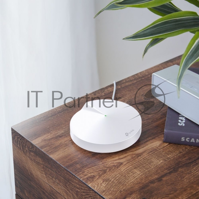 Маршрутизатор TP-Link TP-Link DECO M5(3-PACK) AC1300 Домашняя Wi-Fi система, чипсет Qualcomm, два диапазона (Dual-Band), поддержка стандартов 802.11ac/a/b/g/n, 717 МГц четырёхъядерный процессор, Bluetooth 4.2, 2 гигабитных порта Ethernet, 1 порт USB