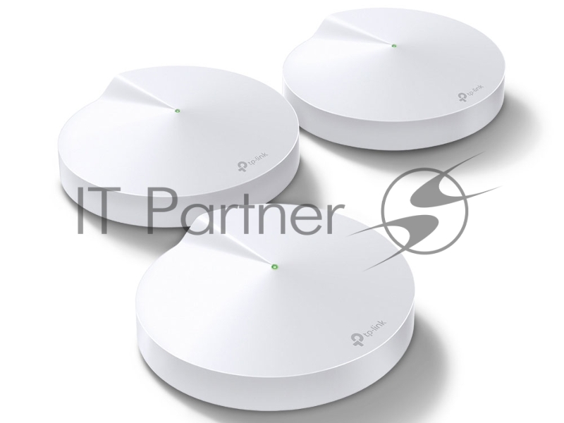 Маршрутизатор TP-Link TP-Link DECO M5(3-PACK) AC1300 Домашняя Wi-Fi система, чипсет Qualcomm, два диапазона (Dual-Band), поддержка стандартов 802.11ac/a/b/g/n, 717 МГц четырёхъядерный процессор, Bluetooth 4.2, 2 гигабитных порта Ethernet, 1 порт USB