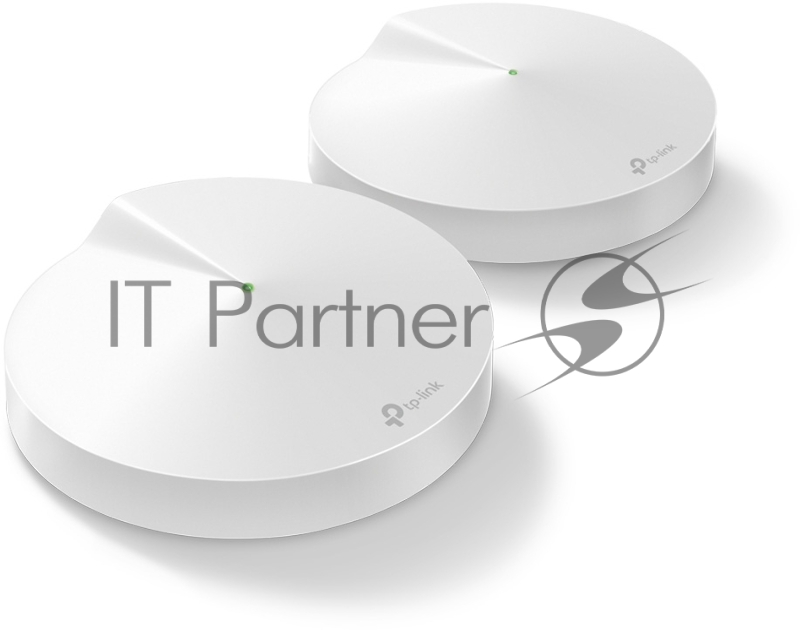 Роутер беспроводной TP-Link Deco M9 Plus (DECO M9 PLUS(2-PACK)) AC2200 10/100/1000BASE-TX белый (упак.:2шт)