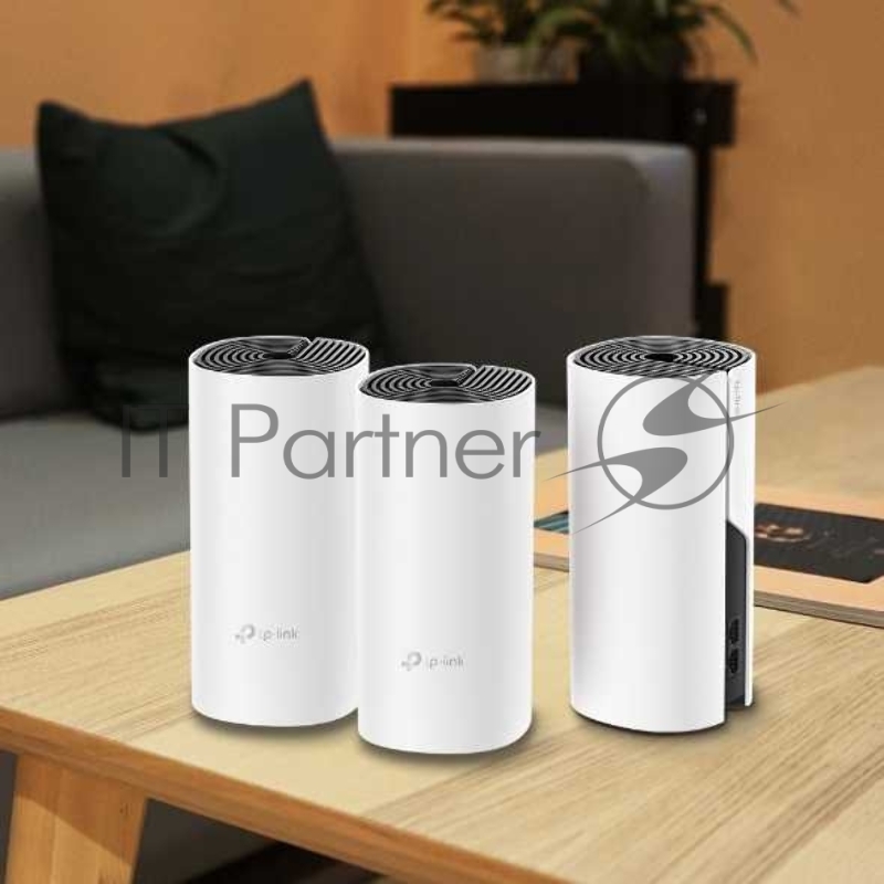 Бесшовный Mesh роутер TP-Link Deco M4 (DECO M4(3-PACK)) AC1200 10/100/1000BASE-TX (упак.:3шт)
