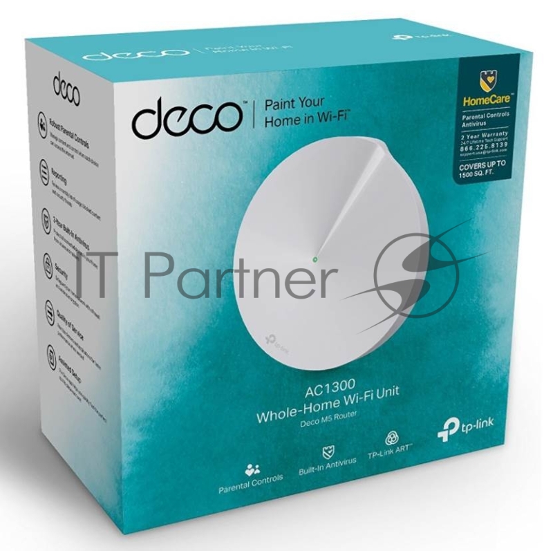Роутер TP-LINK DECO M5(1-PACK) AC1300 Домашняя Mesh Wi-Fi система