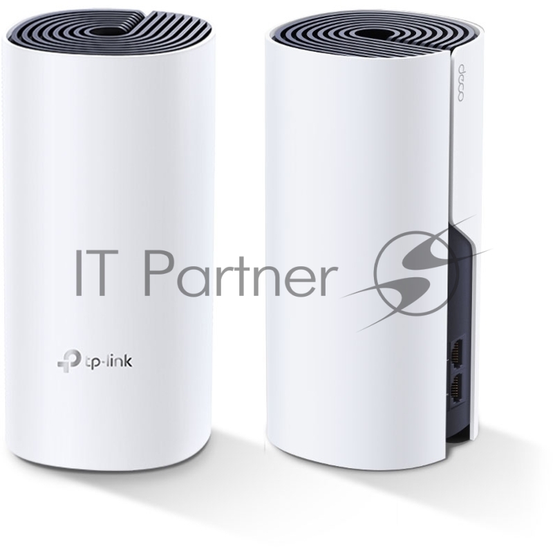 Бесшовный Mesh роутер TP-Link DECO P9 (2-PACK) AC1200 10/100/1000BASE-TX белый (упак.:2шт)