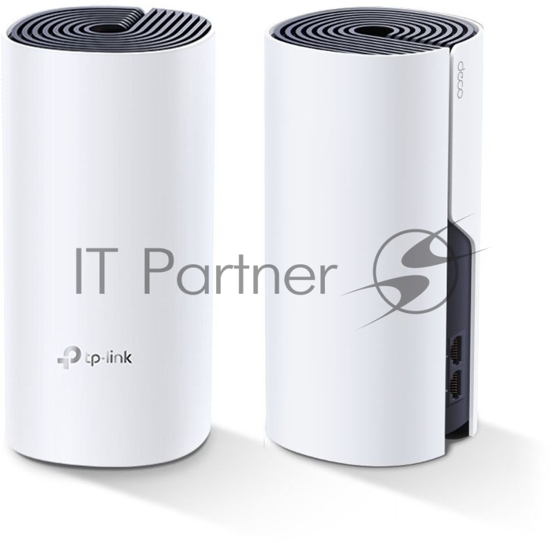 Бесшовный Mesh роутер TP-Link DECO P9 (2-PACK) AC1200 10/100/1000BASE-TX белый (упак.:2шт)