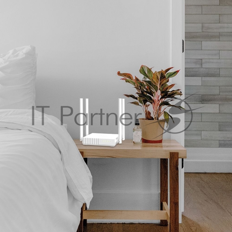Роутер TP-Link AC750 Wireless Dual Band Router, 433 at 5 GHz +300 Mbps at 2.4 GHz, 802.11ac/a/b/g/n, 1 port WAN 10/100 Mbps + 4 ports LAN 10/100 Mbps, 3 fixed antennas, L2TP Russia/PPTP Russia/PPPoE Russia support, IGMP Snooping/Proxy, Bridge and 802