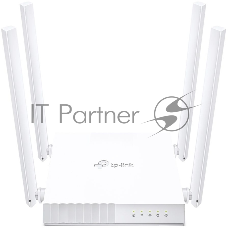 Роутер TP-Link AC750 Wireless Dual Band Router, 433 at 5 GHz +300 Mbps at 2.4 GHz, 802.11ac/a/b/g/n, 1 port WAN 10/100 Mbps + 4 ports LAN 10/100 Mbps, 3 fixed antennas, L2TP Russia/PPTP Russia/PPPoE Russia support, IGMP Snooping/Proxy, Bridge and 802