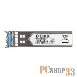 Сетевое оборудование D-Link S310LX/A1A PROJ Промышленный SFP-трансивер с 1 портом 1000Base-LX для одномодового оптического кабеля (до 10 км)