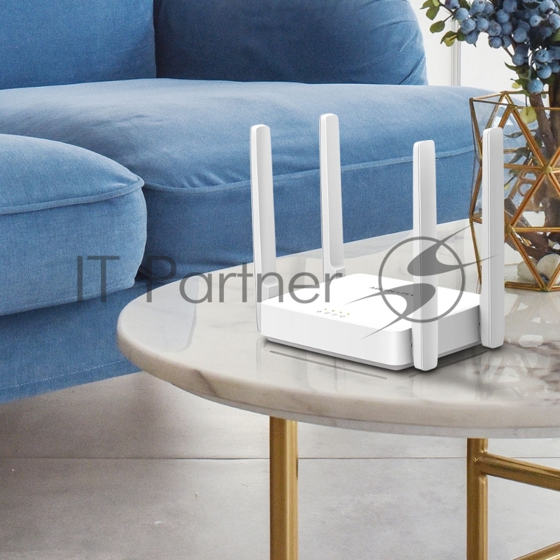 Роутер беспроводной Mercusys AC10 AC1200 10/100BASE-TX белый