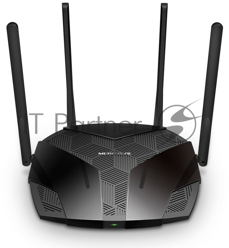 Роутер Mercusys MR70X AX1800 Dual-Band WiFi 6 Router, 574 Mbps at 2.4 GHz + 1201 Mbps at 5 GHz, 4× Fixed External Antennas, 3× Gigabit LAN Ports, 1× Gigabit WAN Port, 1024-QAM, OFDMA, Router/Access Point Mode, MU-MIMO, WPA3, TWT, BSS Color