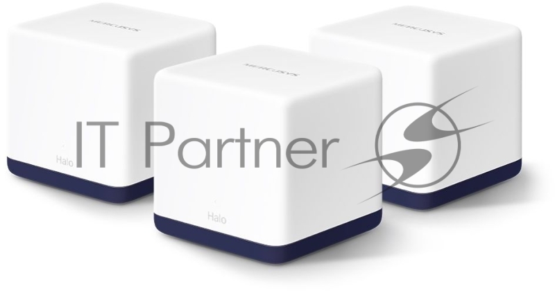 Система Mercusys MESH AC1900 Whole Home Mesh Wi-Fi System, 3× Internal Antennas, 3×GB ports (WAN/LAN) (3-pack)