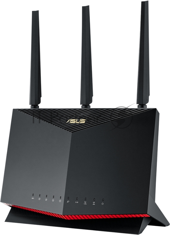 Роутер ASUS RT-AX86S // 802.11 a/b/g/n/ac/ax, до 861 + 4804Мбит/c, 2,4 + 5 гГц, 3 антенны, USB, GBT+2,5GBT LAN 90IG05F0-MO3A00