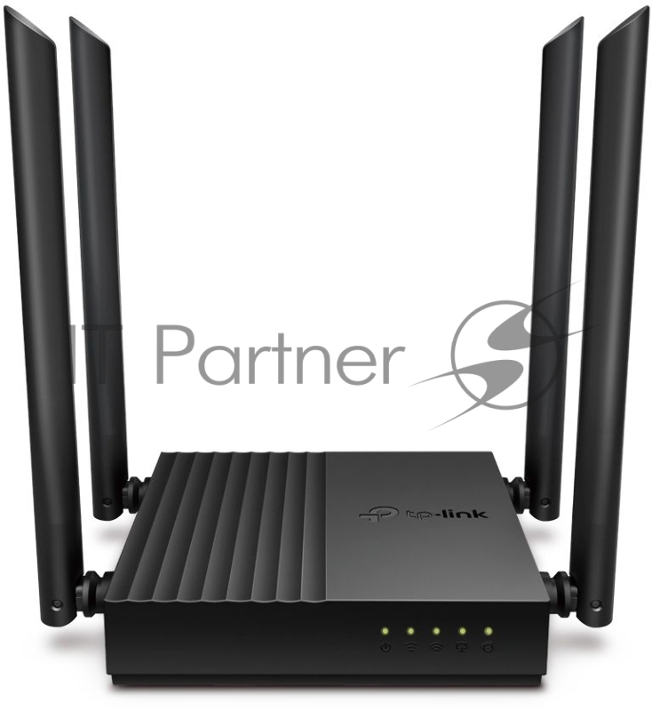 Роутер TP-Link AC1200 Dual-Band Wi-Fi RouterSPEED: 400 Mbps at 2.4 GHz + 867 Mbps at 5 GHzSPEC: 4× Antennas, 1× Gigabit WAN Port + 4× Gigabit LAN PortsFEATURE: Tether App, WPA3, Access Point Mode, IPv6 Supported, IPTV, Beamforming, Smart Connect, Air