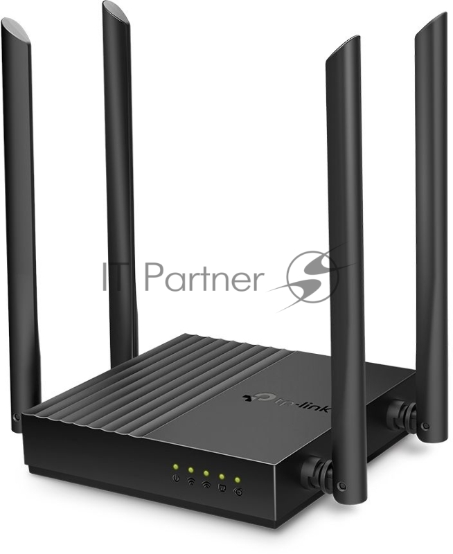 Роутер TP-Link AC1200 Dual-Band Wi-Fi RouterSPEED: 400 Mbps at 2.4 GHz + 867 Mbps at 5 GHzSPEC: 4× Antennas, 1× Gigabit WAN Port + 4× Gigabit LAN PortsFEATURE: Tether App, WPA3, Access Point Mode, IPv6 Supported, IPTV, Beamforming, Smart Connect, Air