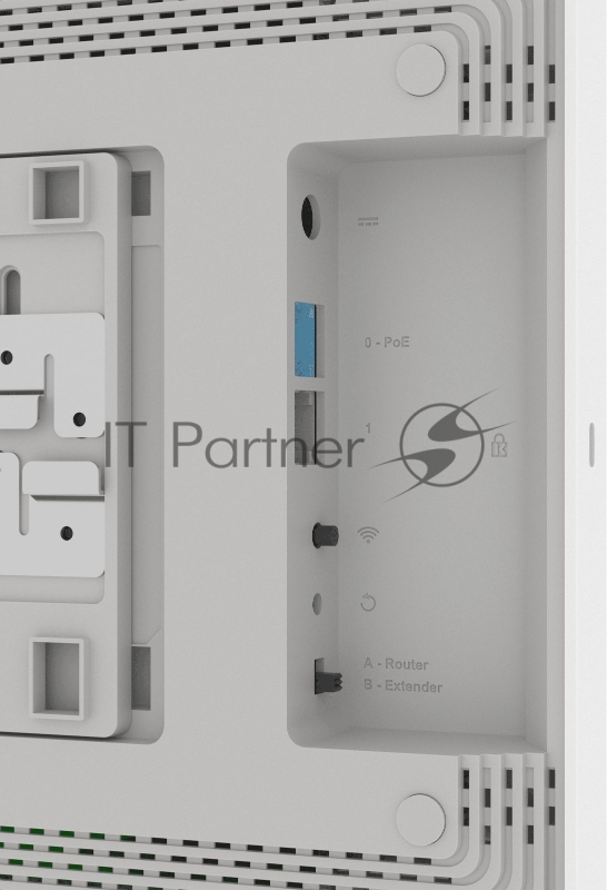 Маршрутизатор Keenetic Voyager Pro Гигабитный интернет-центр с Mesh Wi-Fi 6 AX1800, анализатором спектра Wi-Fi, 2-портовым Smart-коммутатором, переключателем режима роутер/ретранслятор и питанием Power over Ethernet