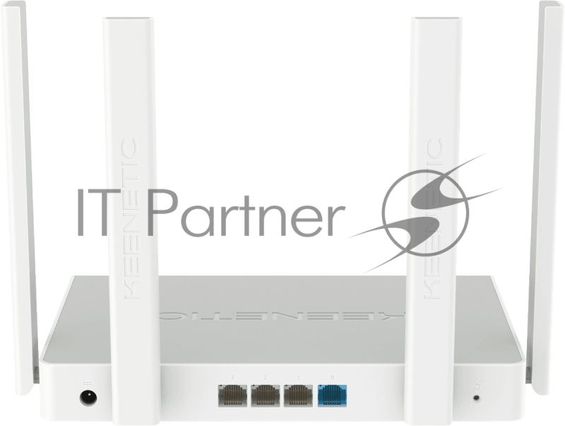 Гигабитный интернет-центр с Mesh Wi-Fi 6 Keenetic Sprinter (KN-3710)AX1800, 4-портовым Smart-коммутатором и переключателем режима роутер/ретранслятор