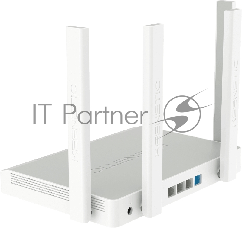 Гигабитный интернет-центр с Mesh Wi-Fi 6 Keenetic Sprinter (KN-3710)AX1800, 4-портовым Smart-коммутатором и переключателем режима роутер/ретранслятор