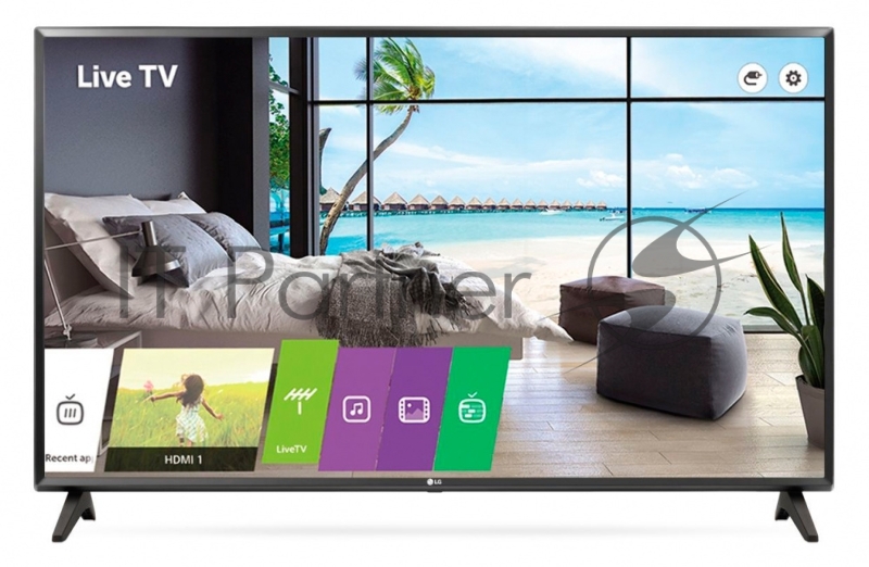 Телевизор LG 43 43LT340C, Коммерческий, FHD, 400cd/m2, Frame Rate 60Hz, Direct LED, DVB-T2/C/S2, Welcome Screen, Hotel Mode /PDM /Installer Menu, USB Auto Play back+, Self Diagnostics(USB), RS232, Audio Output 10W+10W, VESA 200x200mm, Black