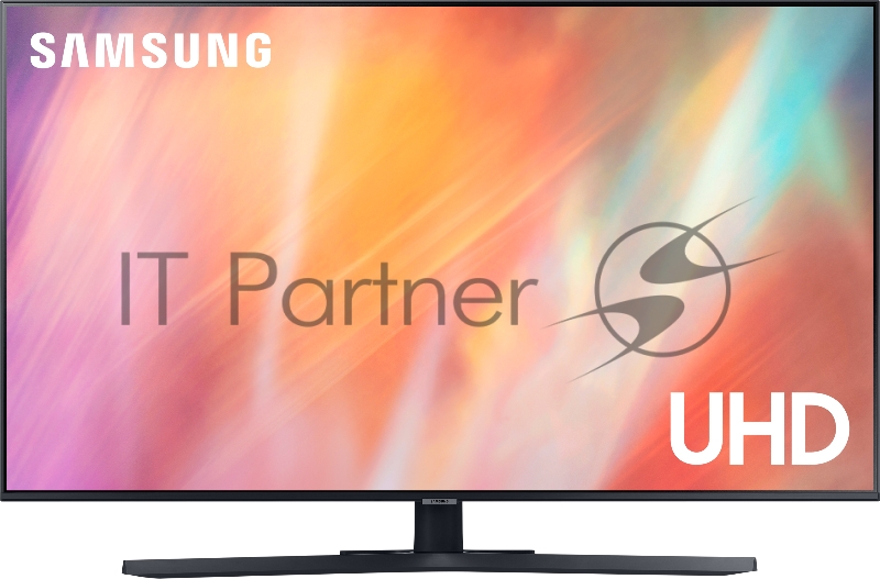 Телевизор Samsung 50 UE50AU7500UXRU, Ultra HD, Smart TV, Wi-Fi, Voice, PQI 2000, DVB-T2/C/S2, Bluetooth, CI+(1.4), 20W, 3HDMI, 1USB, TITAN GRAY/BLACK
