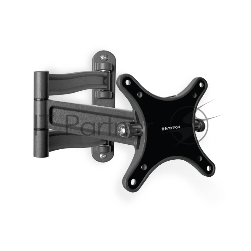 Кронштейн для телевизора Kromax TECHNO-1 темно-серый 10-26 макс.15кг настенный поворот и наклон