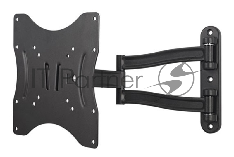 Кронштейн для телевизора Kromax TECHNO-3 серый 15-40 макс.20кг настенный поворотно-выдвижной и наклонный