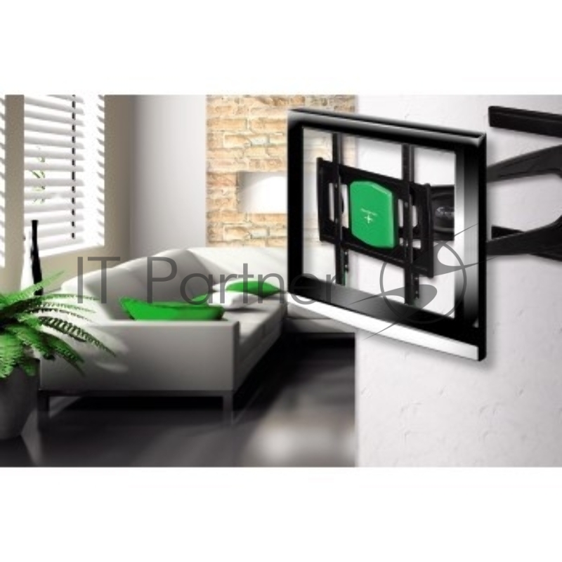 Кронштейн для телевизора Hama Ultraslim H-108749 черный 32-56 макс.25кг настенный поворот и наклон