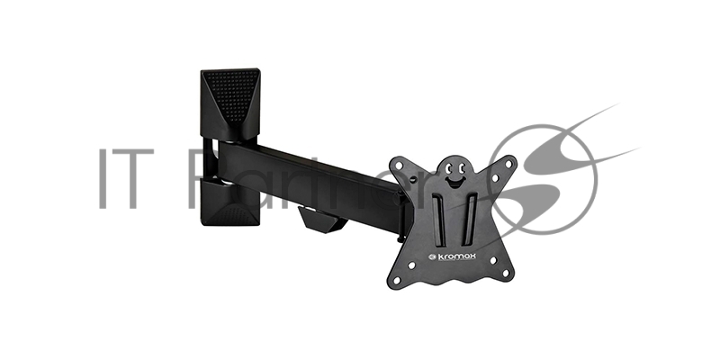 Крепеж Kromax CASPER-103 black, 8 шт/уп. Кр. стал. наст. для TV 10-28, max 25 кг, 4 ст св., нак. +5°-15°, пов. 180°, от ст. 57-307 мм, max VESA 100x100 мм.