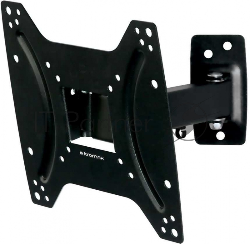 Кронштейн для LED/LCD телевизоров Kromax OPTIMA-203 black, 15-42, max 25 кг, настенный, 3 ст свободы, наклон +5°-12°, поворот ±90°, от стены 68.5-225 мм, max VESA 200x200 мм}
