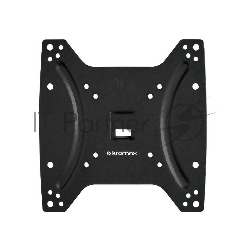 Крепеж Kromax OPTIMA-200 black {Кронштейн для LED/LCD телевизоров 15-42, max 25 кг, настенный, 0 ст свободы, 23.5 мм, max VESA 200x200 мм}