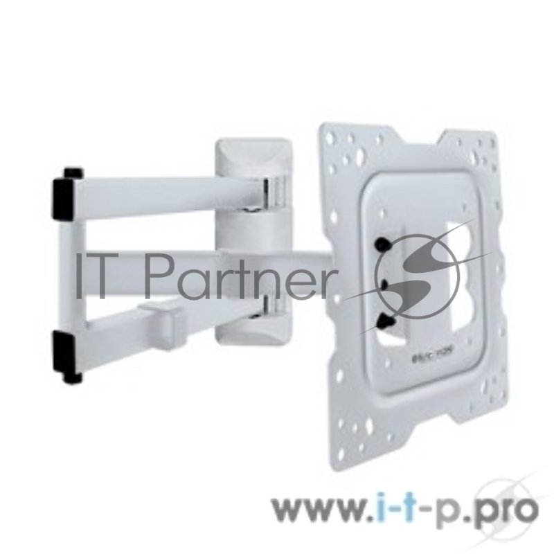 Крепеж Kromax DIX-18 white, Кр. стал. наст. для TV 22-65, max 40 кг, 5 ст св., нак. ±15°, пов. 180°, от ст. 66-605 мм, max VESA 400x400 мм.