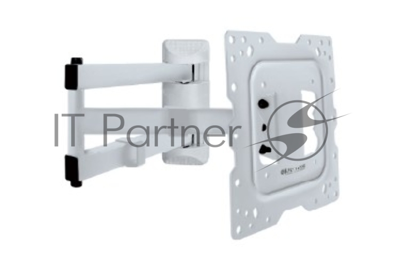 Крепеж Kromax DIX-18 white, Кр. стал. наст. для TV 22-65, max 40 кг, 5 ст св., нак. ±15°, пов. 180°, от ст. 66-605 мм, max VESA 400x400 мм.