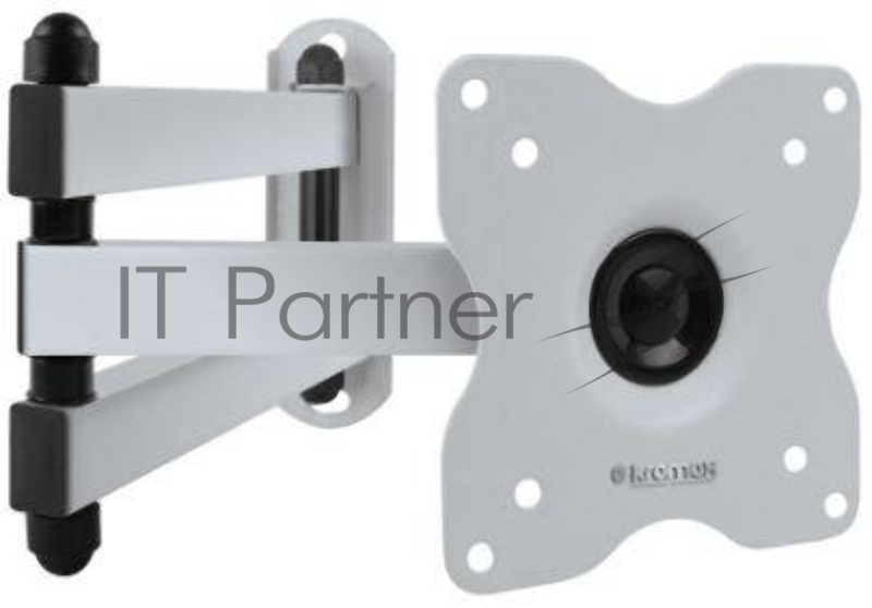 Кронштейн для телевизора Kromax DIX-15 белый 15-28 макс.30кг настенный поворот и наклон