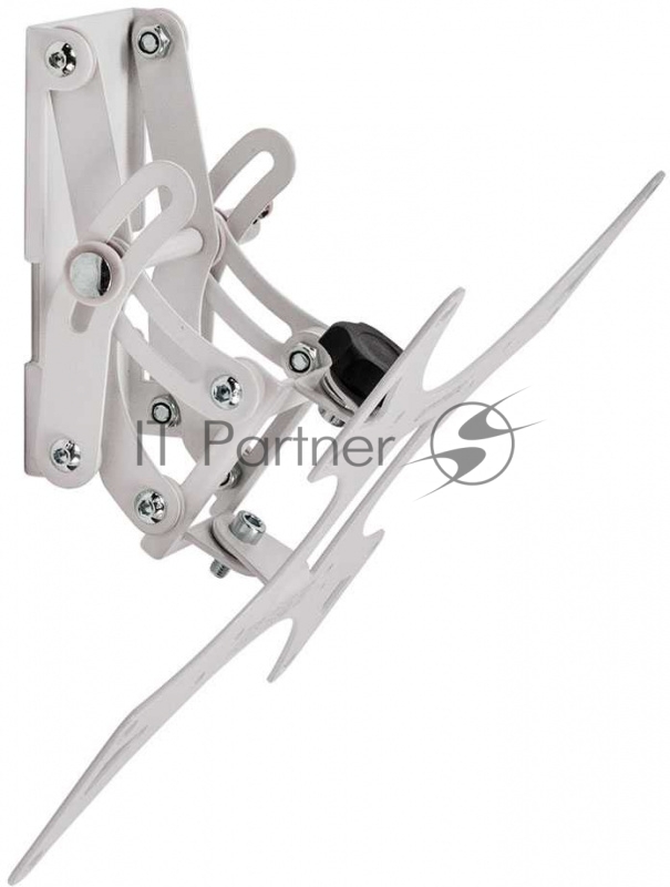 Кронштейн Arm media LCD-301 white, настенный для TV 15-37, max 30 кг, 2 ст св., нак. ±20°, пов. 180°, от ст. 82-150 мм, max VESA 200x200 мм.