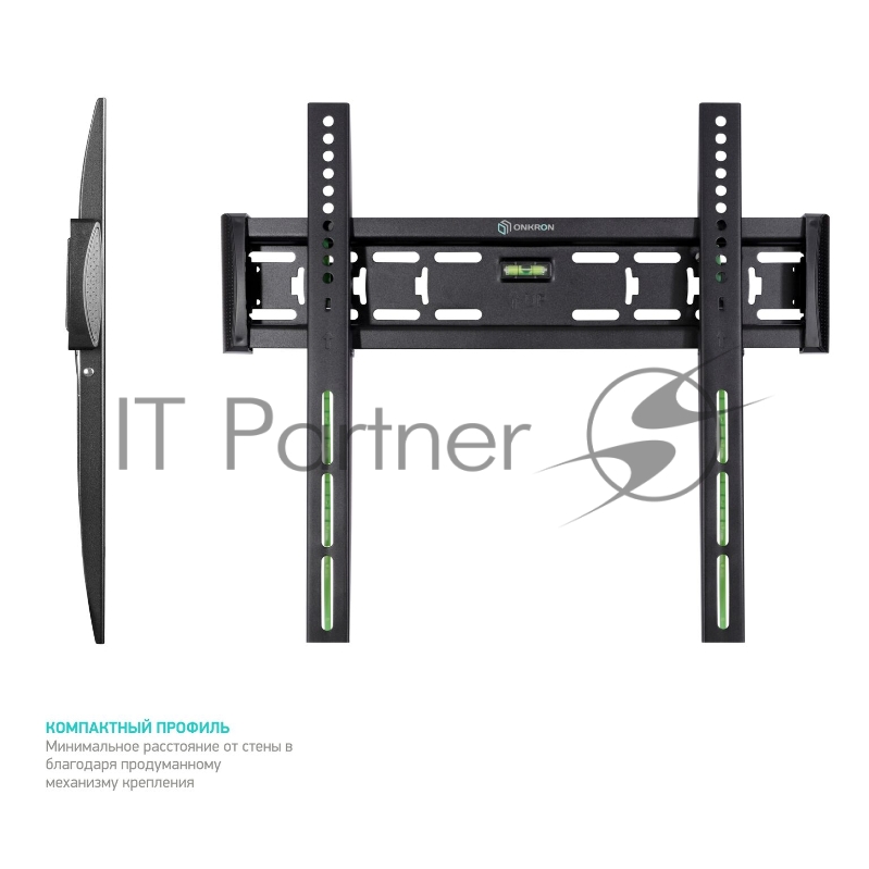 Кронштейн ONKRON FM5 / 32-55 макс 400*400 наклон 0º от стены: 29мм макс вес 56,8кг