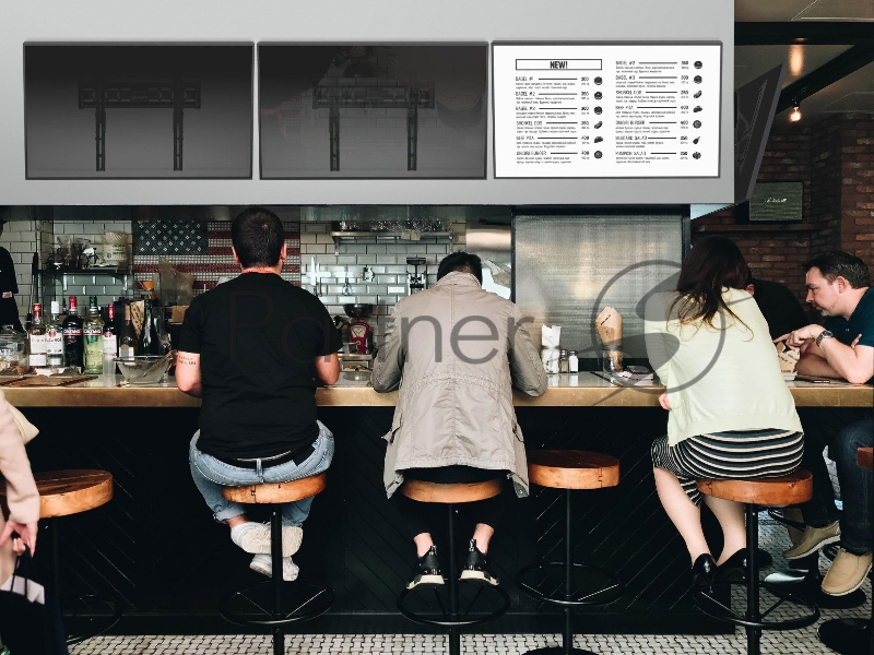 Кронштейн ONKRON TM5 для телевизора 32-65 наклонный, чёрный