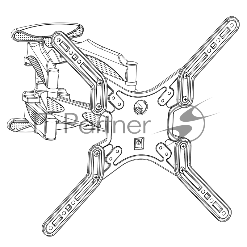 Кронштейн ONKRON M5 для телевизора 37-70 наклонно-поворотный, белый