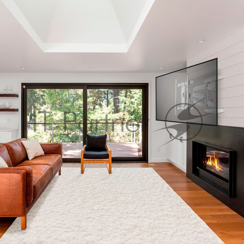 Кронштейн ONKRON M6L для телевизора 40-75 наклонно-поворотный, белый