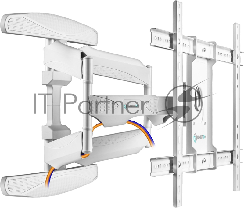 Кронштейн ONKRON M6L для телевизора 40-75 наклонно-поворотный, белый