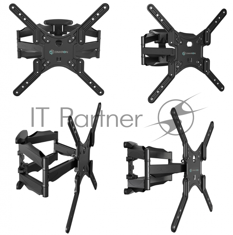 Кронштейн ONKRON M5 для телевизора 37-70 наклонно-поворотный, черный