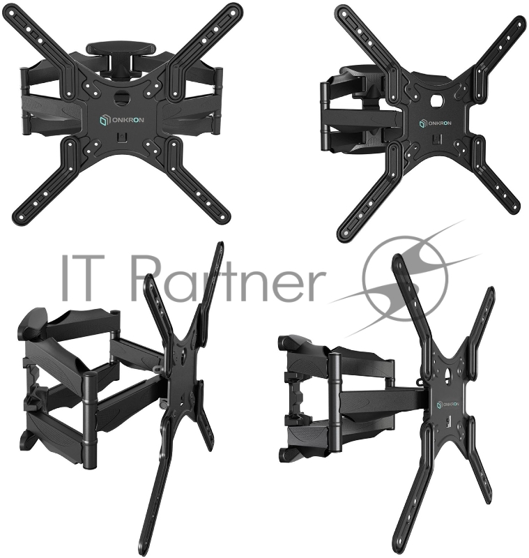Кронштейн ONKRON M5 для телевизора 37-70 наклонно-поворотный, черный