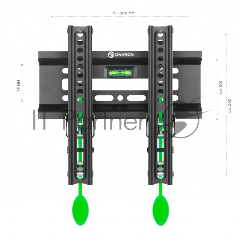 Кронштейн ONKRON TM1 для телевизора 17-43 наклонный, чёрный