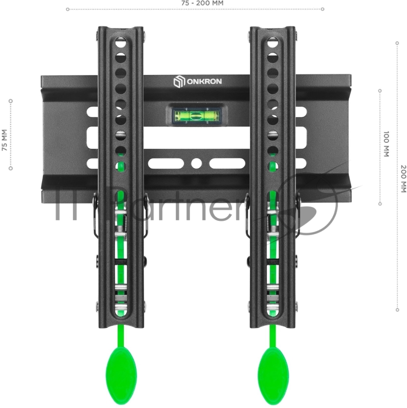 Кронштейн ONKRON TM1 для телевизора 17-43 наклонный, чёрный